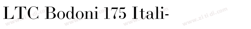 LTC Bodoni 175 Itali字体转换 LTC Bodoni 175 Itali字体转换